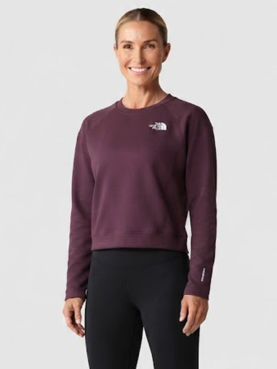 The North Face Tops - The North Face Tekware Fleece Crewneck Sweatshirt (Style NF0A7QHW) Cranberry